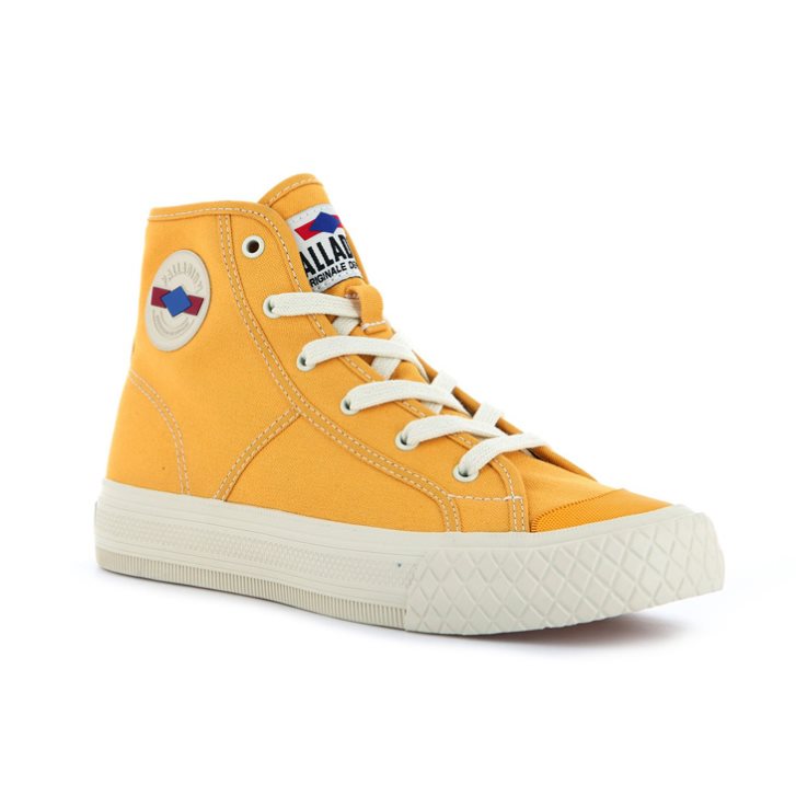 Palladium Palla Louvel High Tops Sneakers Heren Mosterdgeel | NL 78SLQDJ